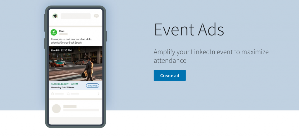 LinkedIn event Ad